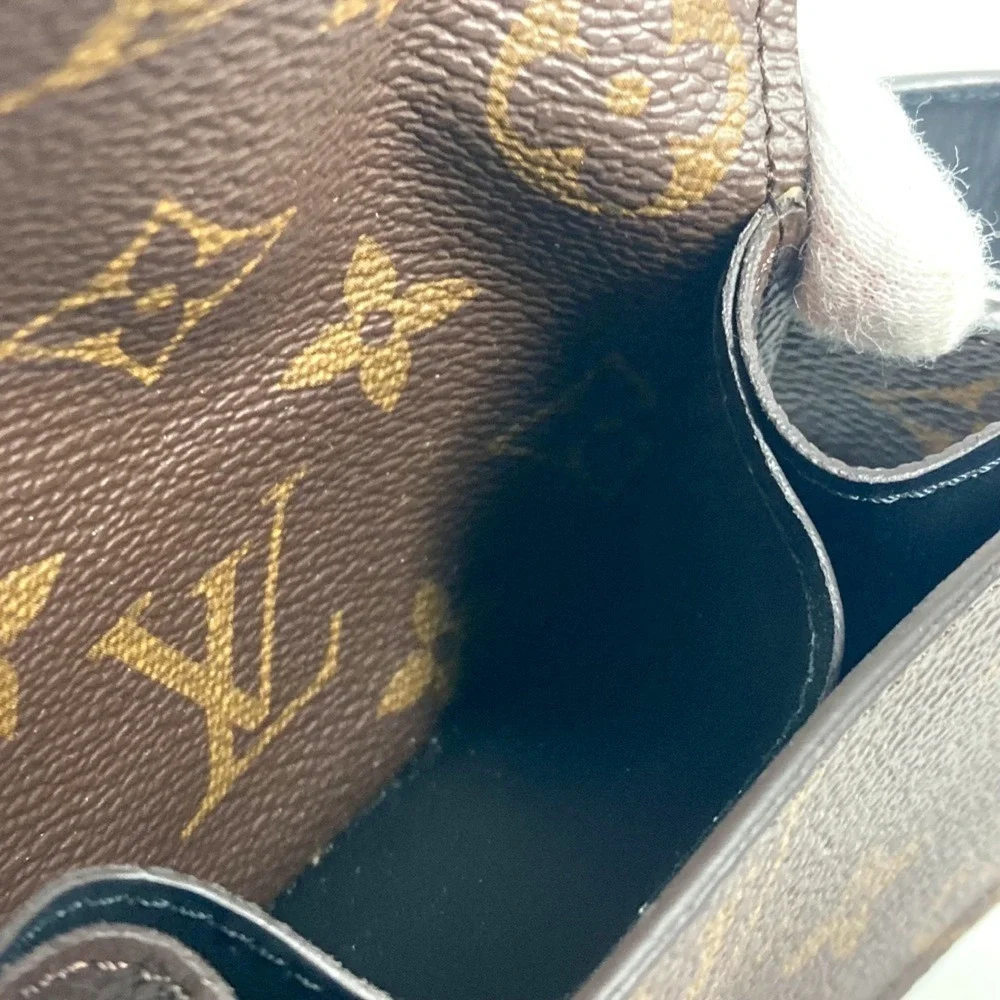 LOUIS VUITTON Authentic Brown Monogram Canvas Pouch